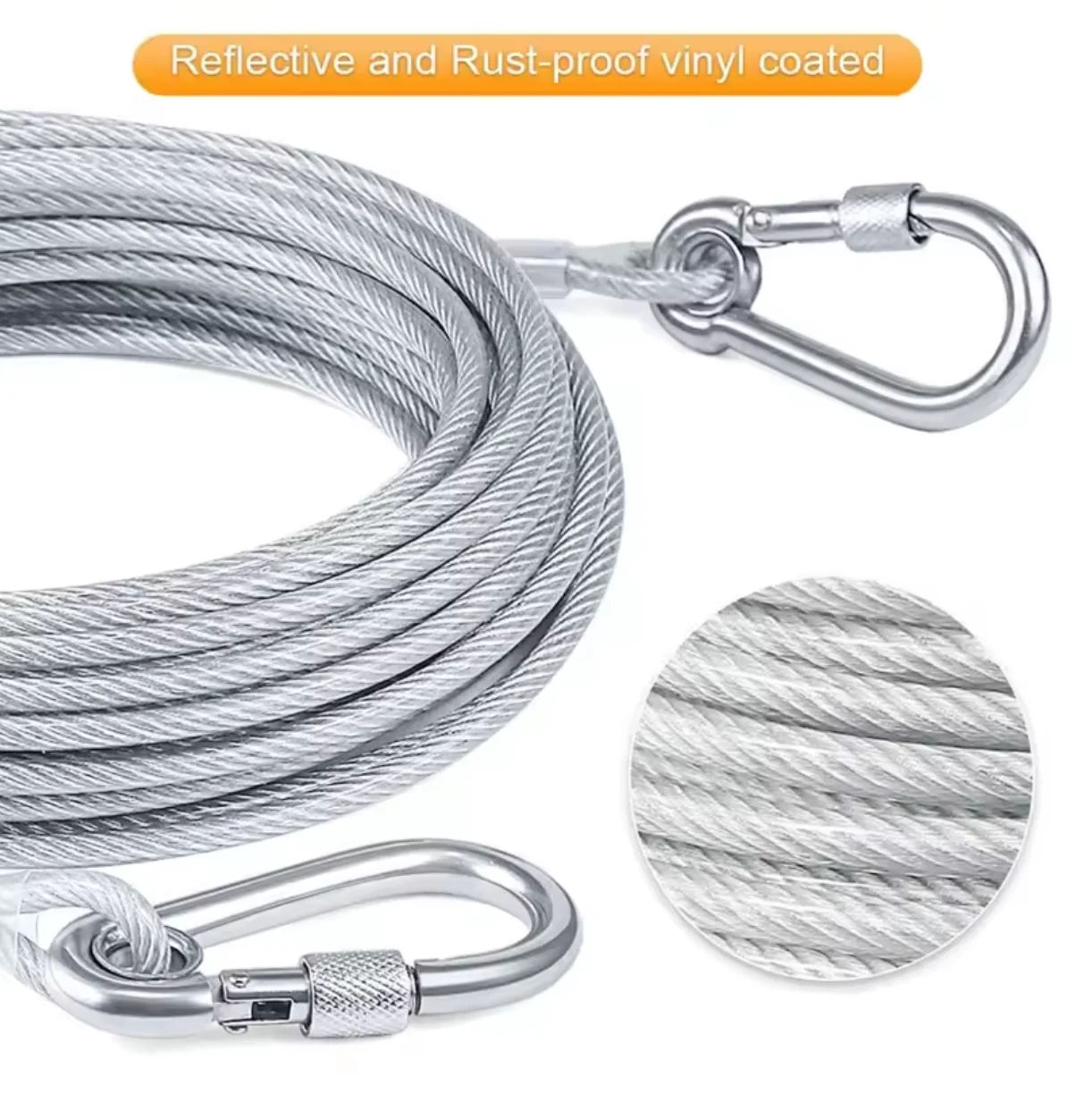 Double-Headed Dog Tie Out Cable Leash 1005009923828416