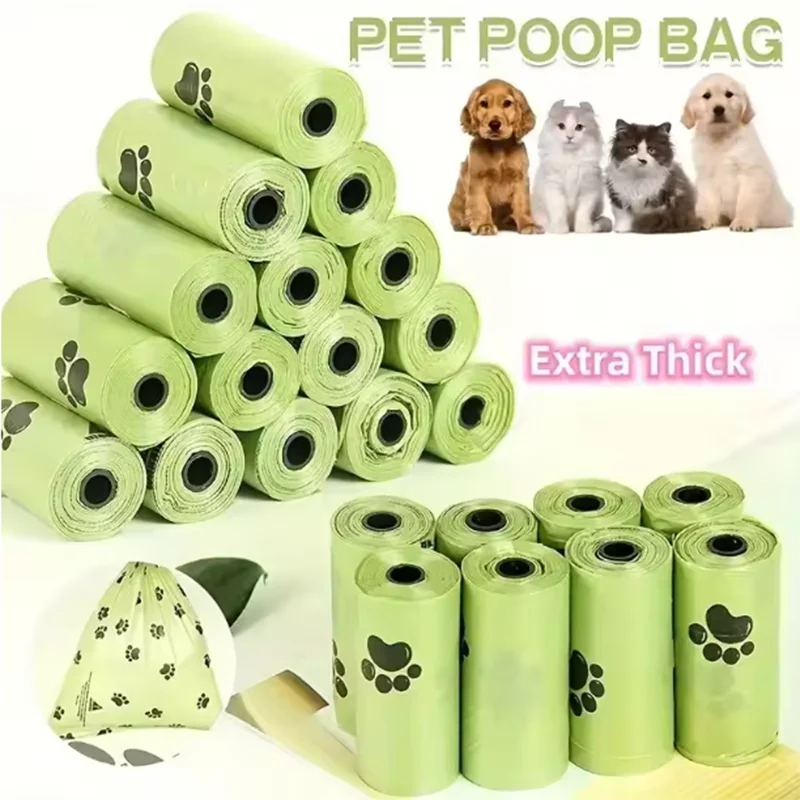 Dog Poop Bags Biodegradable Leak Proof Pet Waste for Walking Outdoor Cleaning Bag Pack Supplies 1005009929790389