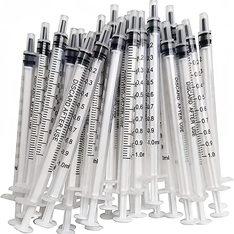 1cc Syringe No Needle Plastic Injector with Cap, Suitable for Pet Oral, Supplement (1ml) 1005009929882843