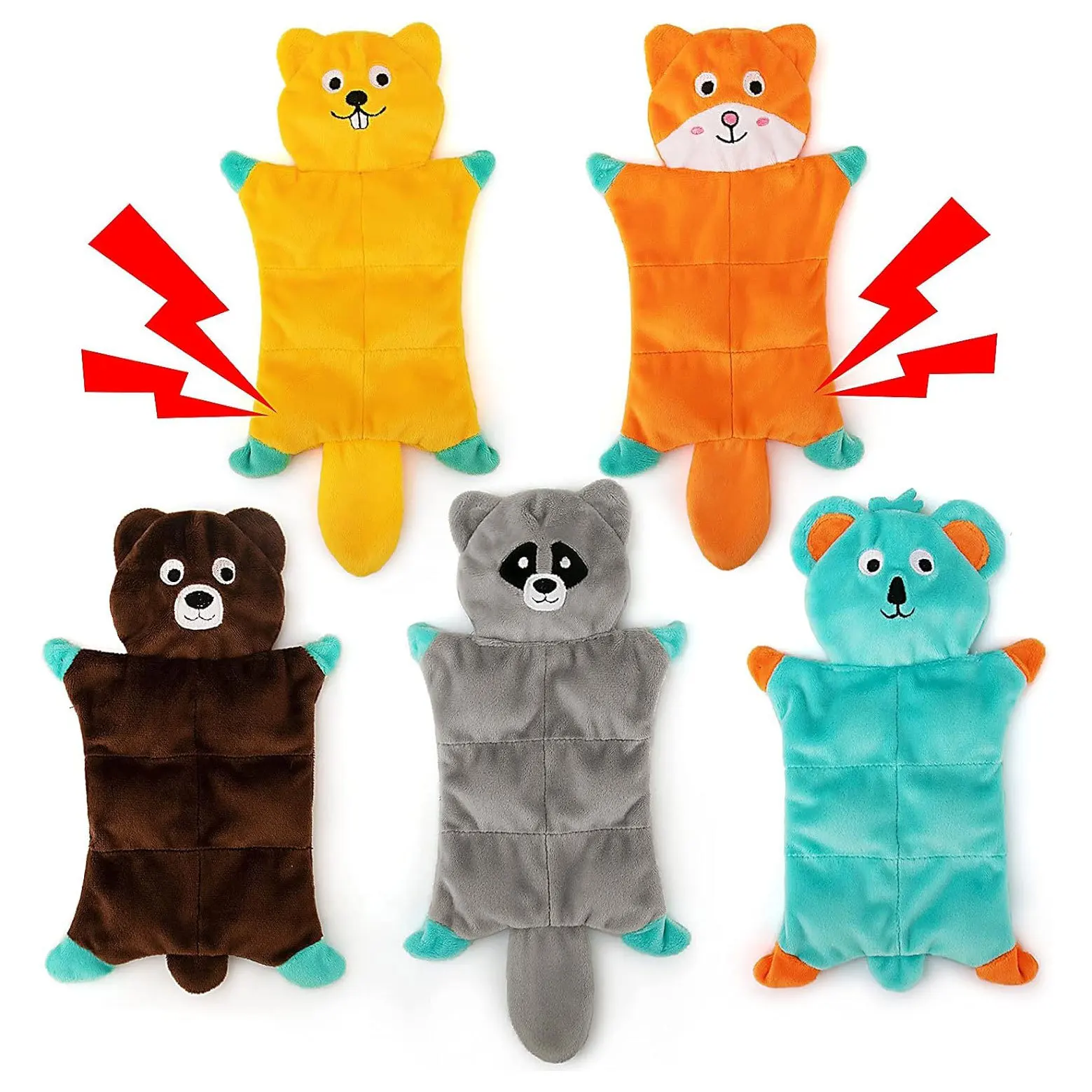 Dog Vocal Toys Cute Non-Stuffed Soft Plush Toy Puppy Educational Teething Chew Toys Pet Supplies 1005009932243866