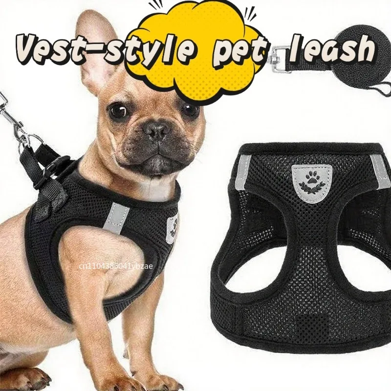 Cat Harness Vest Walking Lead Leash for Puppy Dogs Collar Polyester Adjustable Mesh Dog Harness 1005009937345119