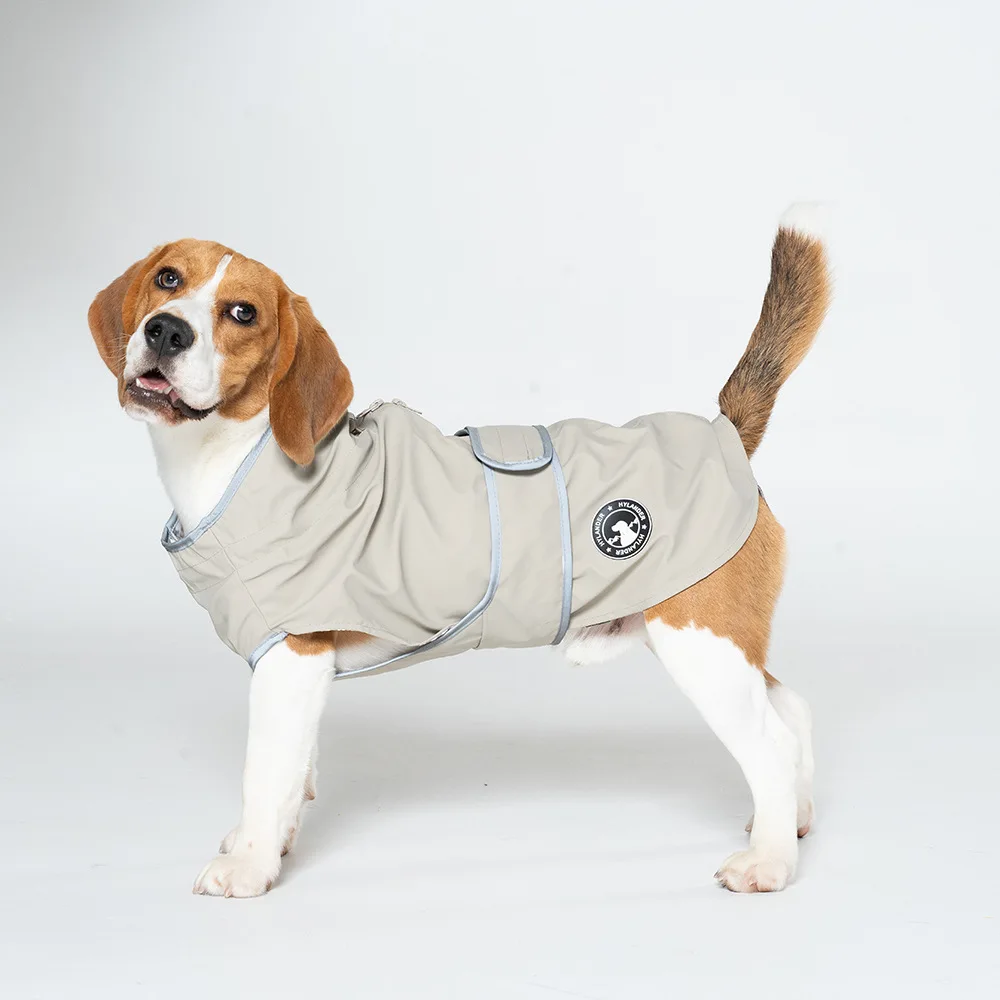 Reflective Collar Pet Waterproof Vest XS-8XL Large Dogs Raincoat Adjustable Belt Pet Clothes 1005009946585099