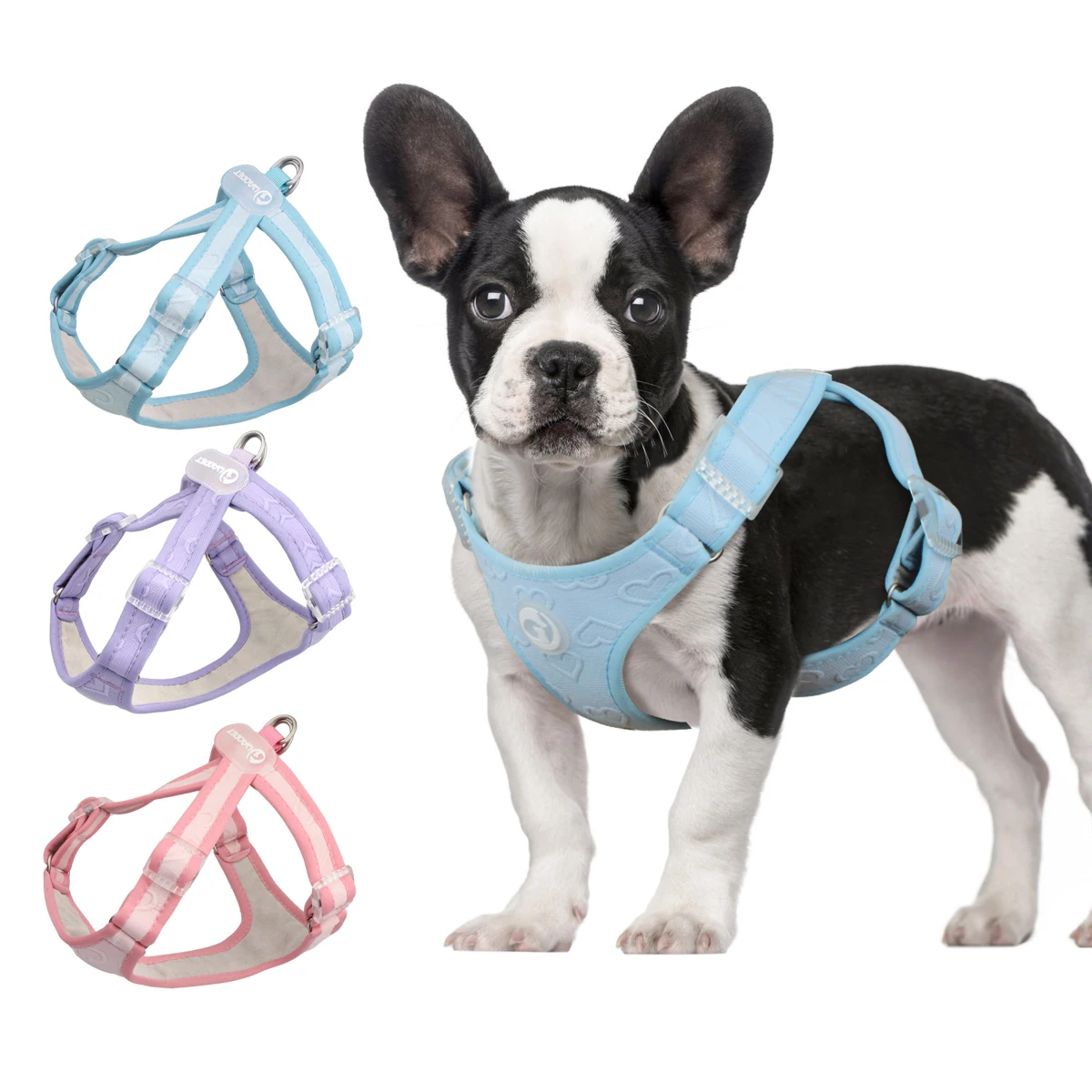 Pet Dog Nylon Vest No Pull Comfortable Lightweight Love Harness for Medium and Small Walking Dogs 1005009964064221
