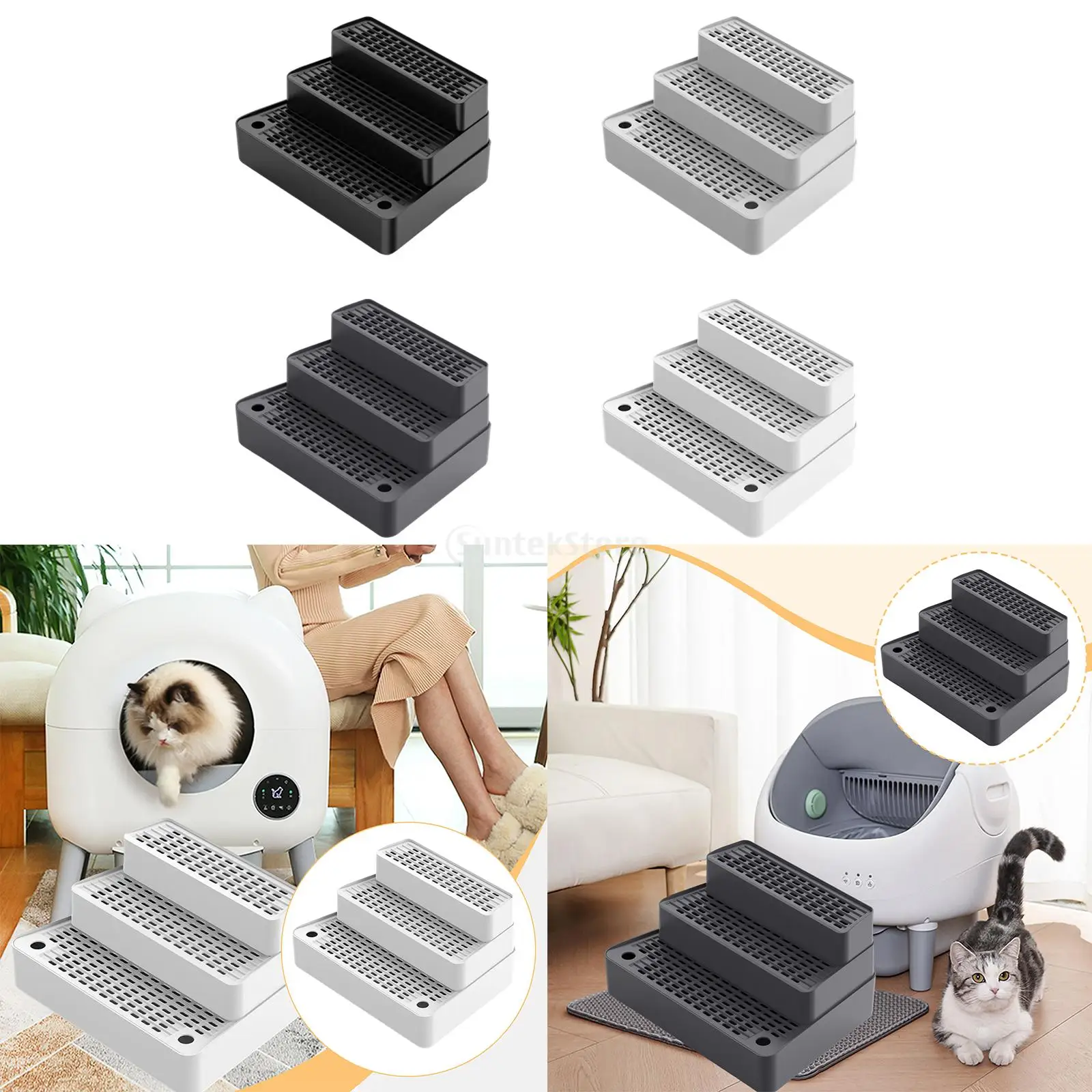 Automatic Cat Litter Box Ramp Mat Washable Footboard for Indoor Elderly Cats Ramp for Non Slip Feet 1005009965943921