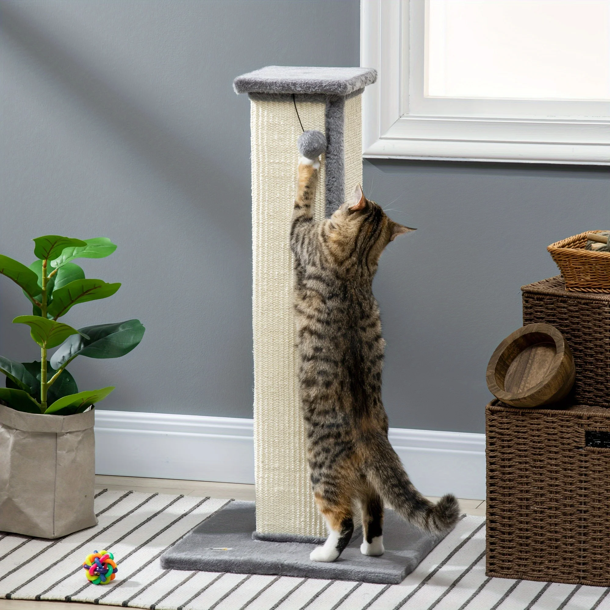 " Tall Sisal Cat Scratching Post 1005010012710953