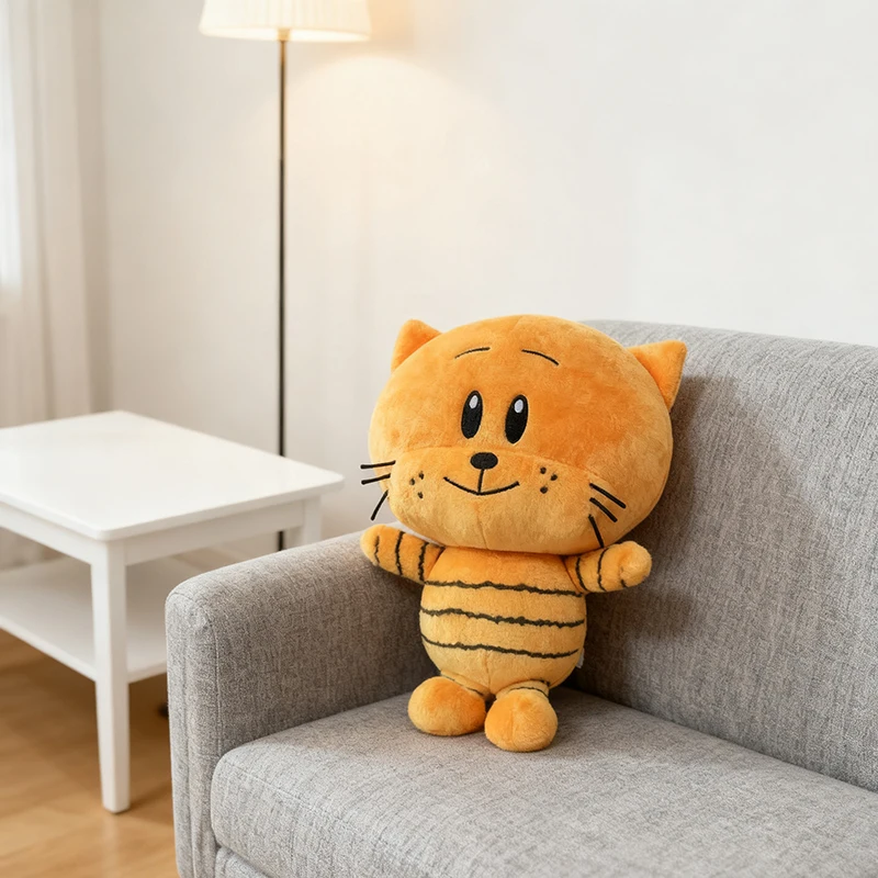 Cute Dog Man Plush Toys Yellow Lil Petey Cat Plush Soft Stuffed Cartoon Animals Toys Gifts 1005010024340196