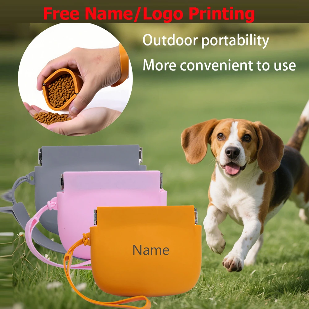 Free Name Printing Pet Dog Food Bag LOGO Personalized Silicone Material Fade-Resistant Gift 1005010027883384