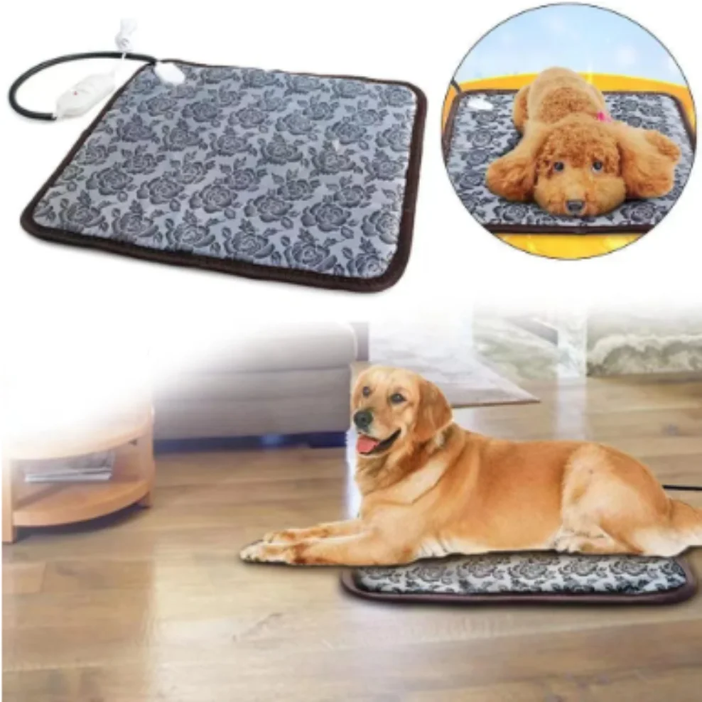 Pet Heated Mat Dog Temperature Adjustable Dog Heating Pad Waterproof Electric 3 1005010032434420