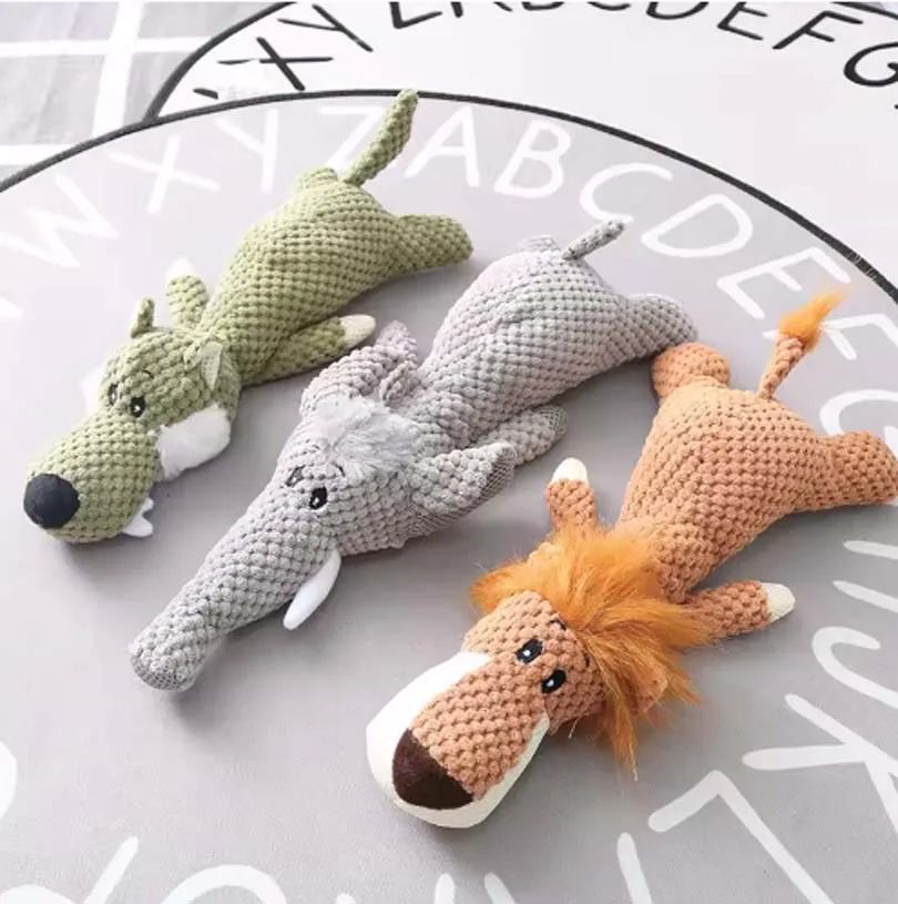 Pet Dog Toys for Large Dogs Cute Plush Squeak Fleece Durable Chewing Cute Soft Pet Molar Toys 1005010032830072