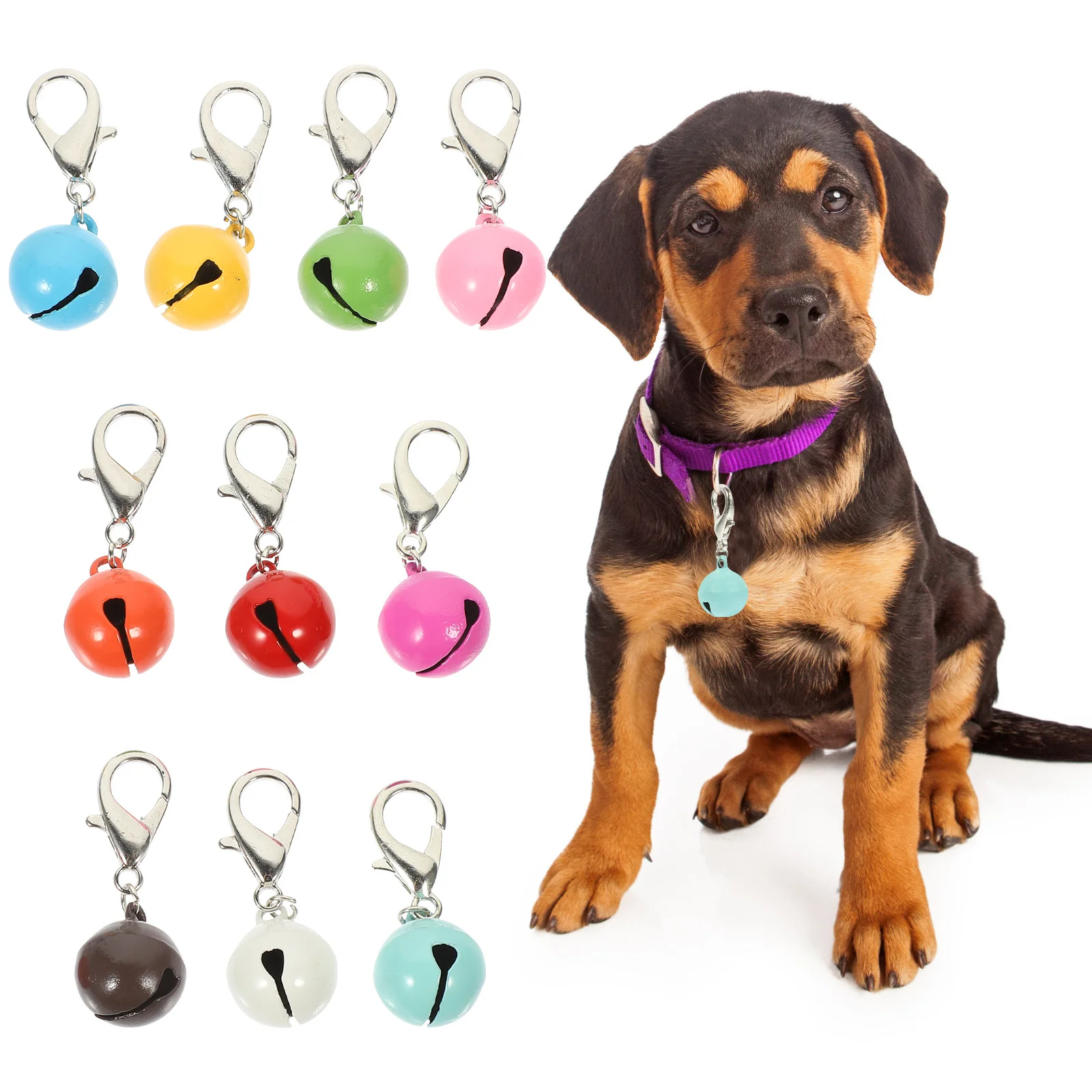 Cat Dog Collar Bells Decorative Metal Pet for Kitten Puppy Wear-Resistant (10pcs) 1005010049081604