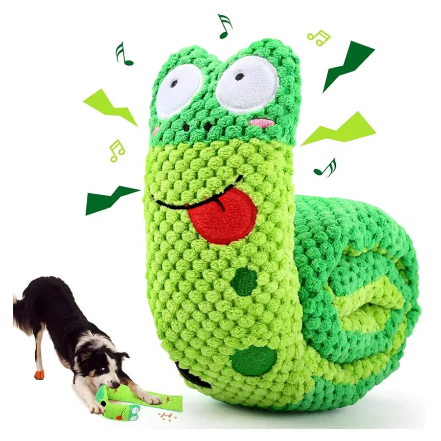 Dog Puzzle Feeder Interactive Toy Indestructible Plush Sound Squeak Puppy Toys for Resistant 1005010055505071
