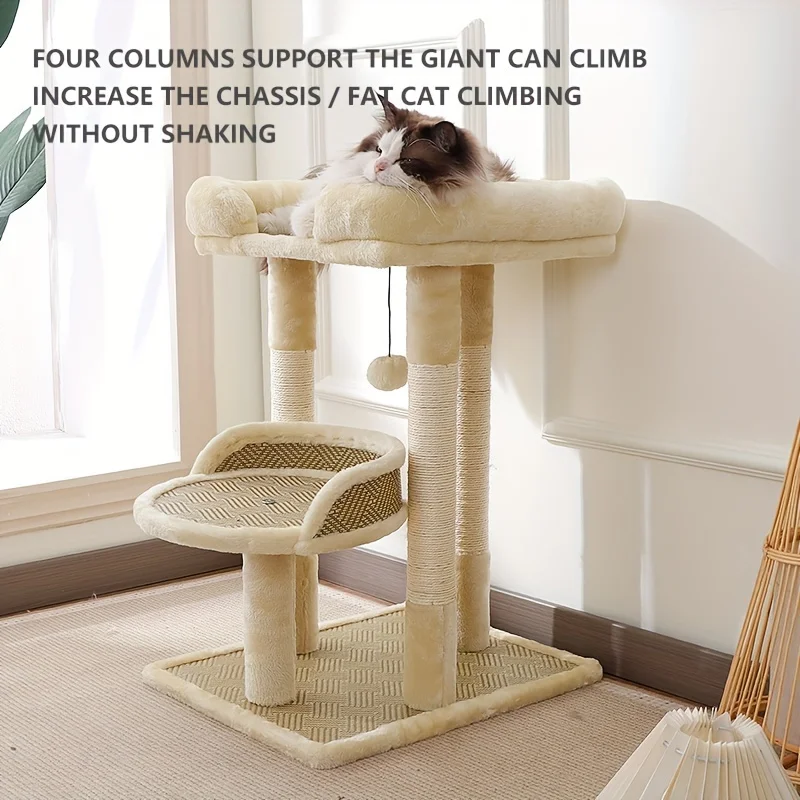 Tier Luxury Cat Tree with Sisal Scratching Posts 1005010071356363