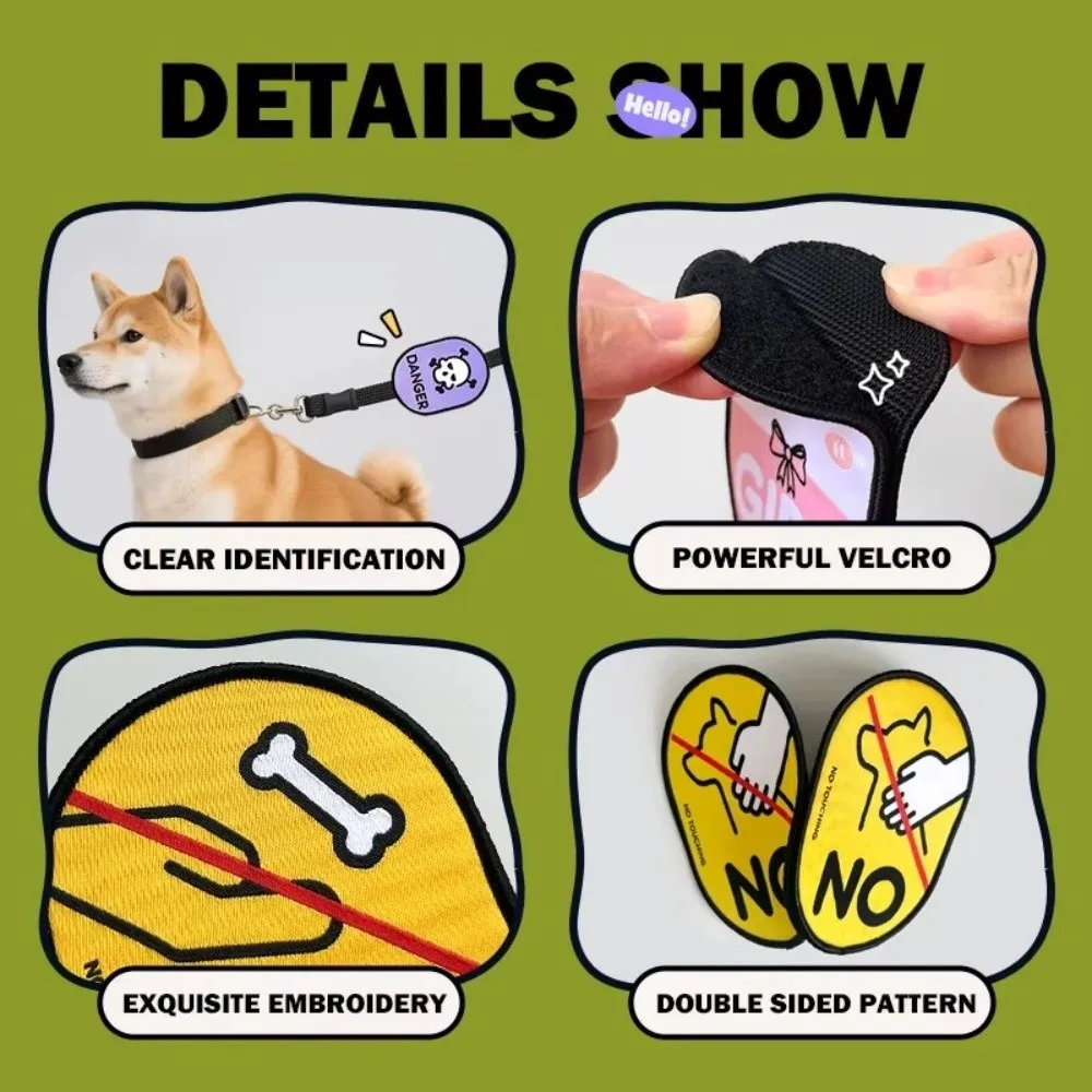 Waterproof Pet Identity Decals Double-Sided Cartoon Decorative Dog Social Stickers Anti Touch Tear 1005010071408424