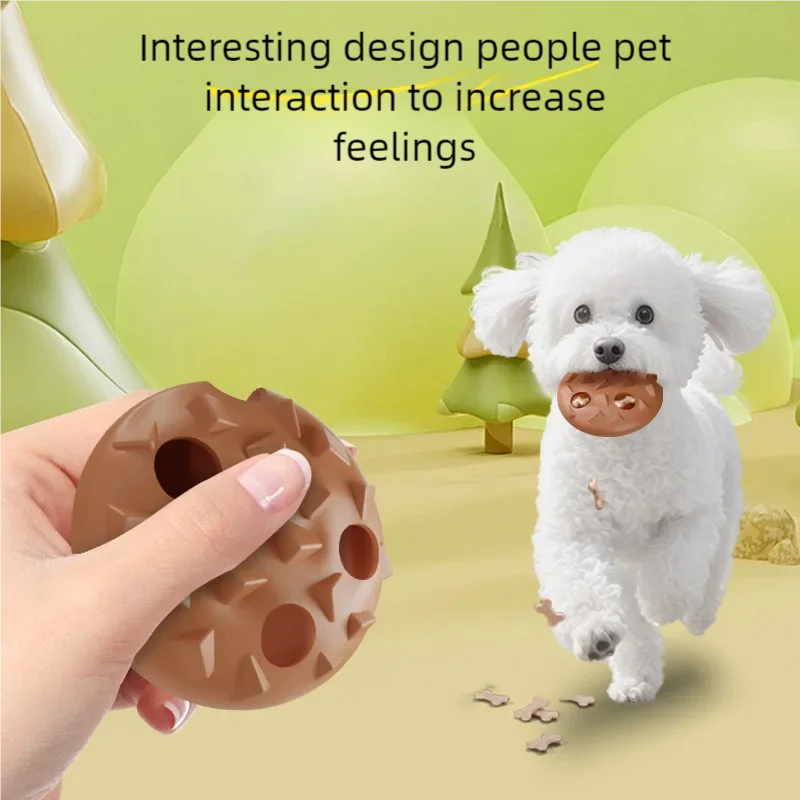 Pet Dog Interactive Chew Toy Puppy Teeth Cleaning Molar Bite Resistant Food Dispensing for Medium 1005010076635093