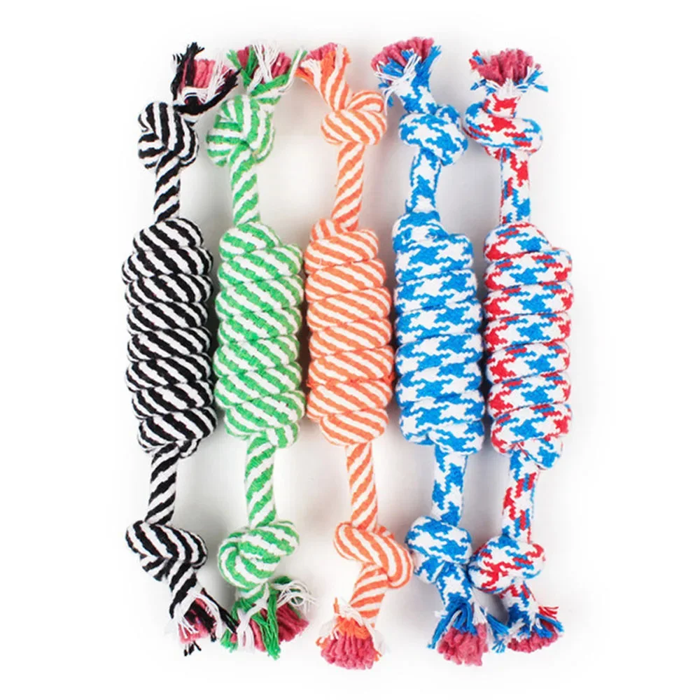 20CM Dog Toys Funny Cotton Rope Toys for Small Puppy Dogs Pet Chew Toys Pet Supplies Random (1 Pcs) 1005010088569813