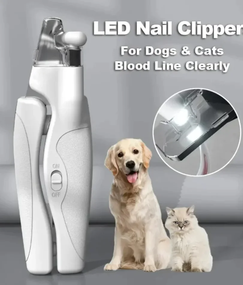 Pet Nail Clipper with LED Light Dog Cat Special Blood Line Scissors Multifunction Trimmer Cleaning 1005010090577791