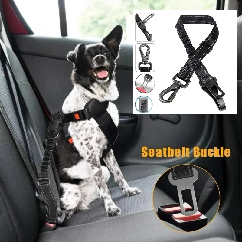 Adjustable Pet Dog Car Seat Belt Safety Leash Vehicle Belts Reflective Nylon Rope Harness 1005010106125188