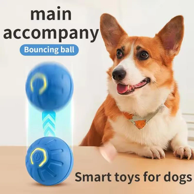 Hot Intelligent Pet Toy Ball Electronic Interactive Moving USB Puppy Automatic Bounce Gift Cat 1005010114361041