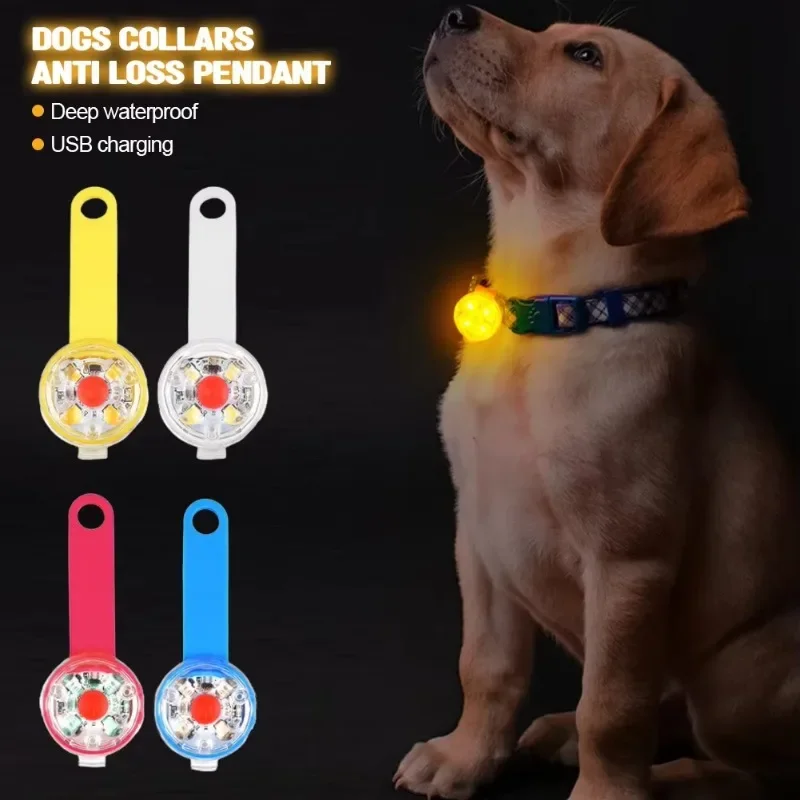 LED Pet Tracking Luminous Pendant Bright Ligh Dogs Collars Dog Wear Loss Weatherproof Safety Light 1005010115312834