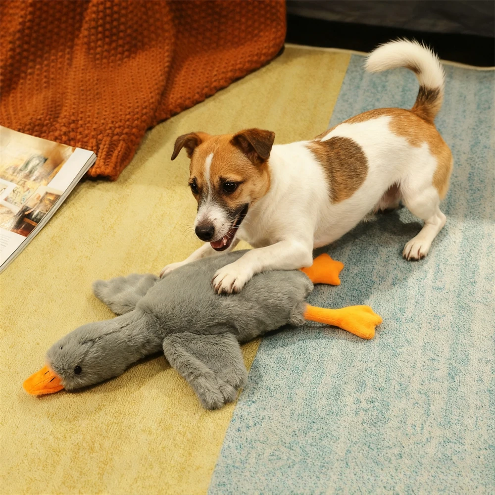 Soft Colorful Duck Plush Toy for Cats Dogs Relax Pet Companion Anxiety-Relieving Dog Buddy (50cm) 1005010129361872