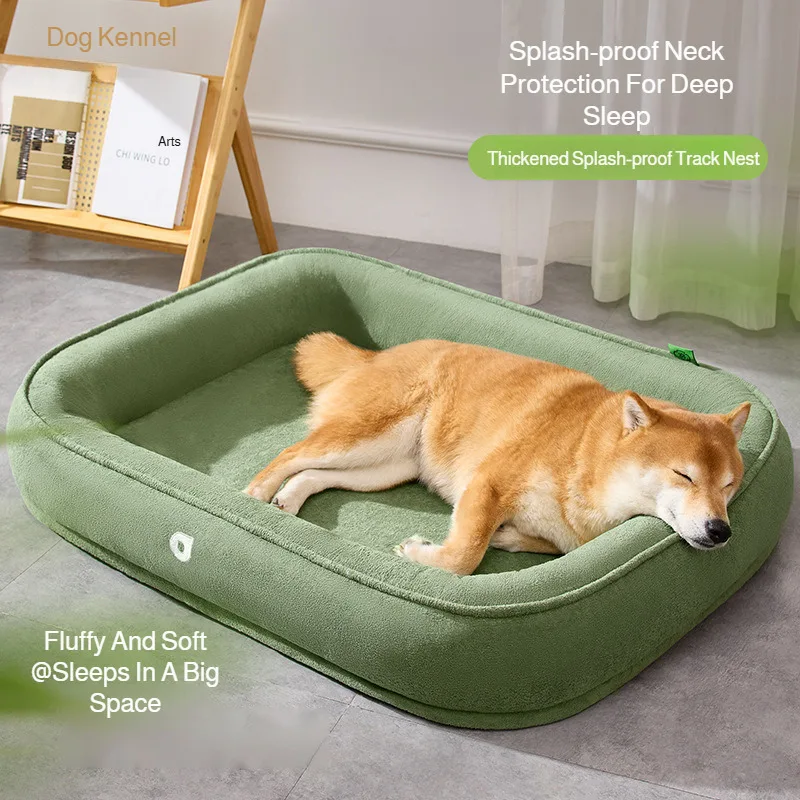 Double-Sided Dog Bed Large Extra Large Dog House Sofa Kennel Soft Fleece Pet Dog Cat Winter Warm 1005010130192352