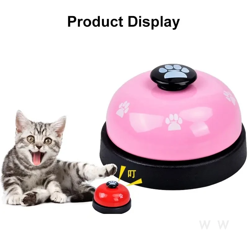 Pet Toy Training Dinner Small Bell Footprint Dog Toys for Teddy Puppy Pet Call Puppy (1pc) 1005010133743979