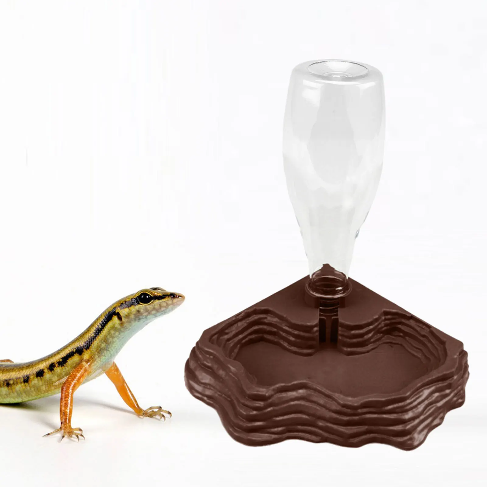 Automatic Water Dispenser Terrarium Tank Accessories Turtle Bowl Feeding Dish for Chameleon 1005010143418506