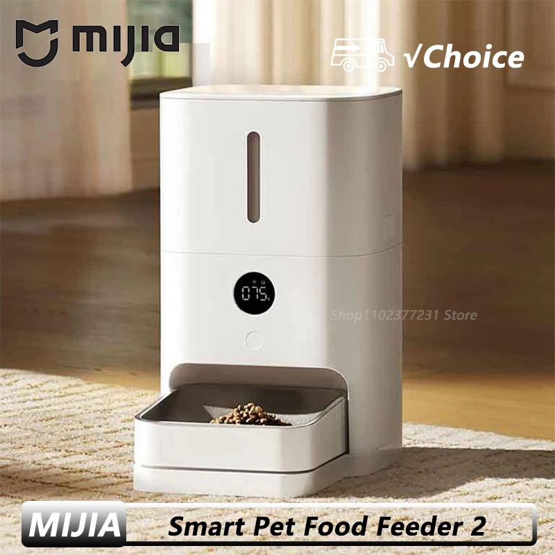 Mijia Smart Pet Dog Feeder 2 Hd-Large Screen 5L Large Capacity Precise Weighing Spare Battery 1005010146070518