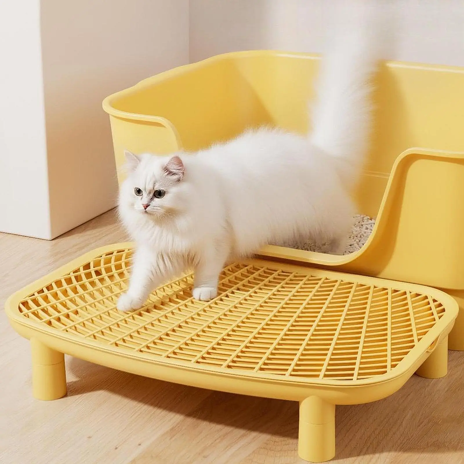 Cat Litter Ramp Plastic Kitten Box Footboard Anti-Carrying Pad for Pet Cleaning Supplies 1005010150250087
