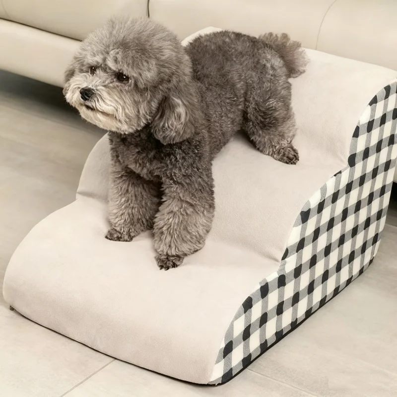 Pet 2/3 Steps High Density Foam Dog Secure Stairs Ramps Non-Slip for Older Dogs with Joint Pain 1005010150606567