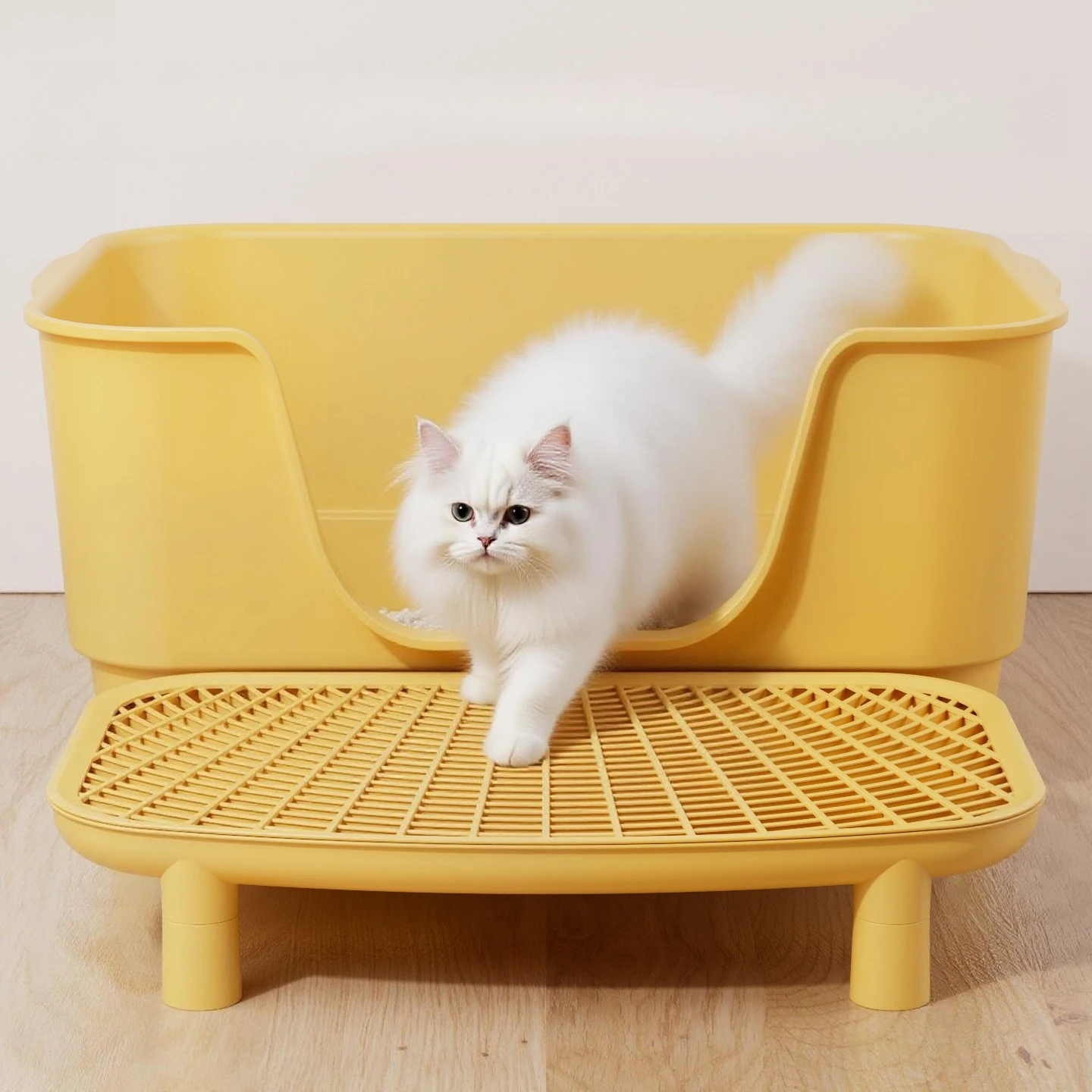 Double Layer High Height Litter Mat Anti-Spla Pedal Prevents Spill From Traysplash Proof Cat Toilet 1005010161323226