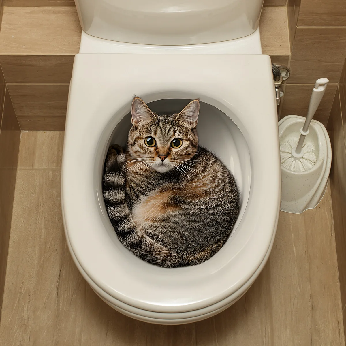 3D Funny Cat Toilet Sticker Bathroom Toilet Cover Sticker Wall Stickers Animal Wc Accessories 1005010163186127