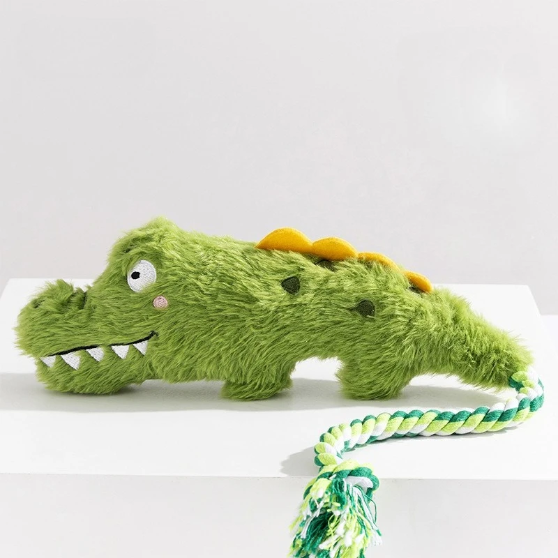 Plush Squeaky Dog Toys Crazy Zoo Sound Human Pet Interactive Tug of War Knot Bite-Resistant Outdoor 1005010167531429