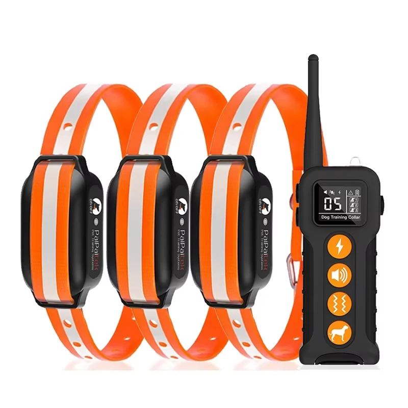 Electric Shock Collar for 1/2/3dogs, Waterproof Dog Training Collar (1000M) 1005010168460628