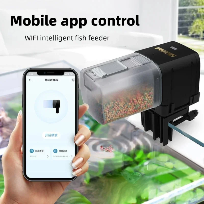 Automatic Fish Feeder Wifi Pet Intelligent Tank Timed Feeding Goldfish Turtle Aquarium 1005010178952893
