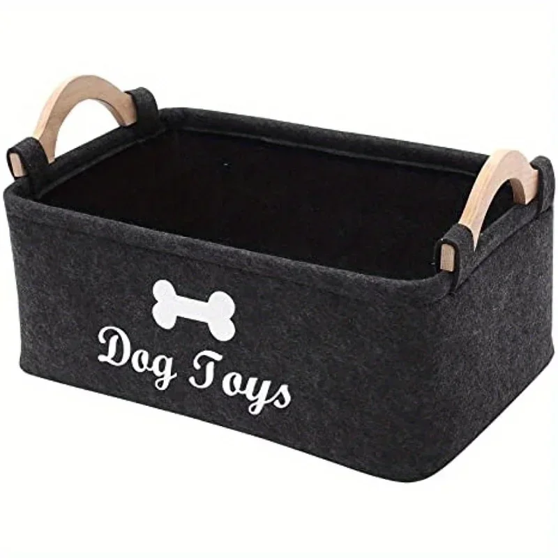 Felt Pet Toy Box, Dog Toy Box, Storage Basket Box - Perfect for Organizing Pets 1005010187990652