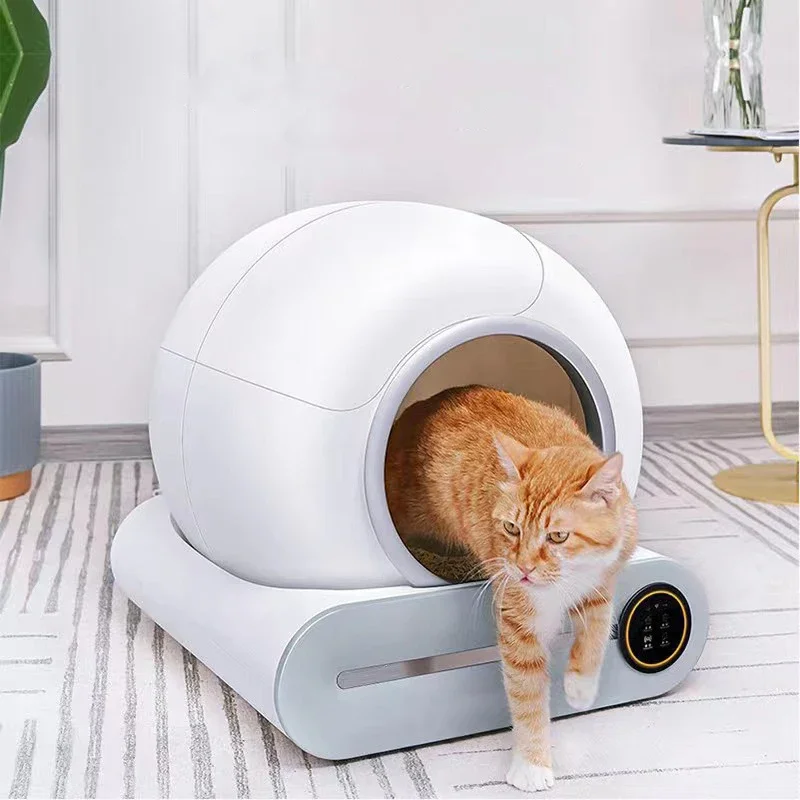 Cat Litter Box 65L Intelligent Cat Toilet Fully Automatic Cleaning Closed Drum Electric 1005010200819870