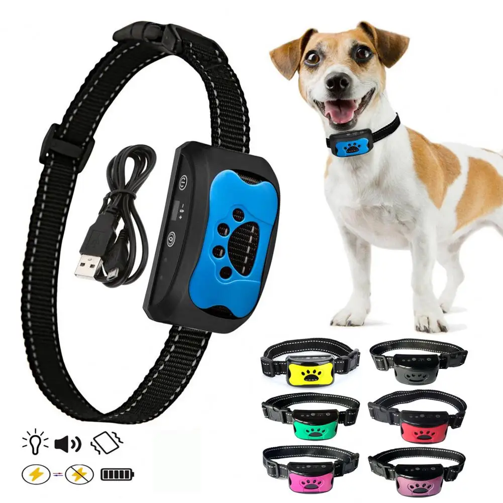 Dog Bark Collar Rechargeable Smart Anti Barking Training Device with 7 Adjustable Sensitivity 1005010208671092