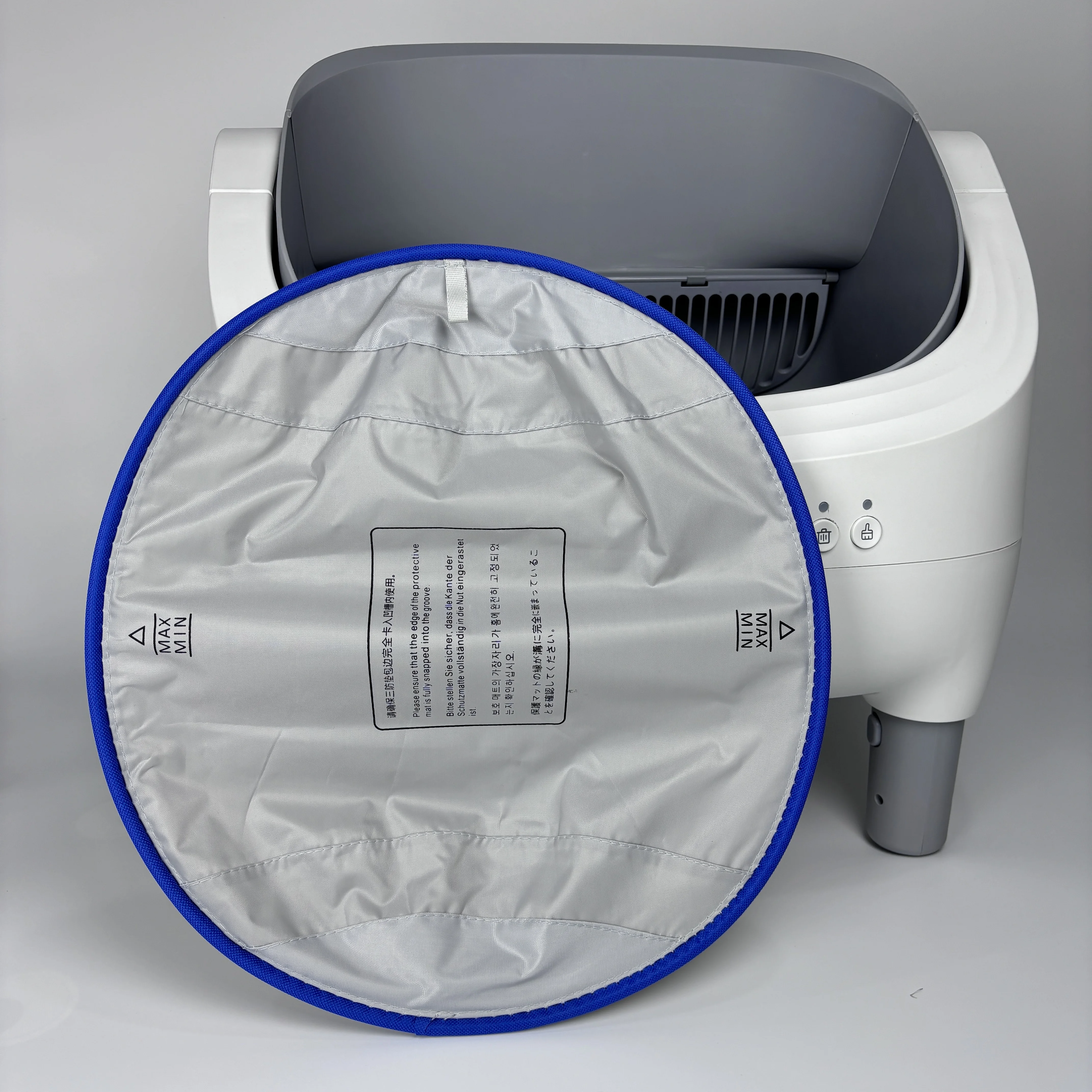 Open-Type Automatic Cat Litter Box with Tuya Control, Replaceable Waterproof Mat 1005010208980177