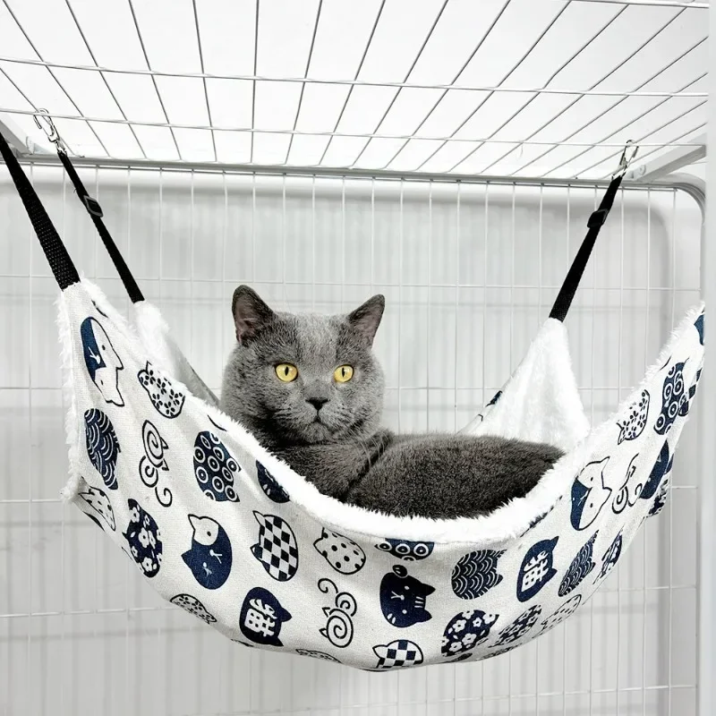 Pet Cat Nest Hammock Iron Cage Breathable Double-Sided Available Hanging Supplies Sleeping Bag 1005010215397922