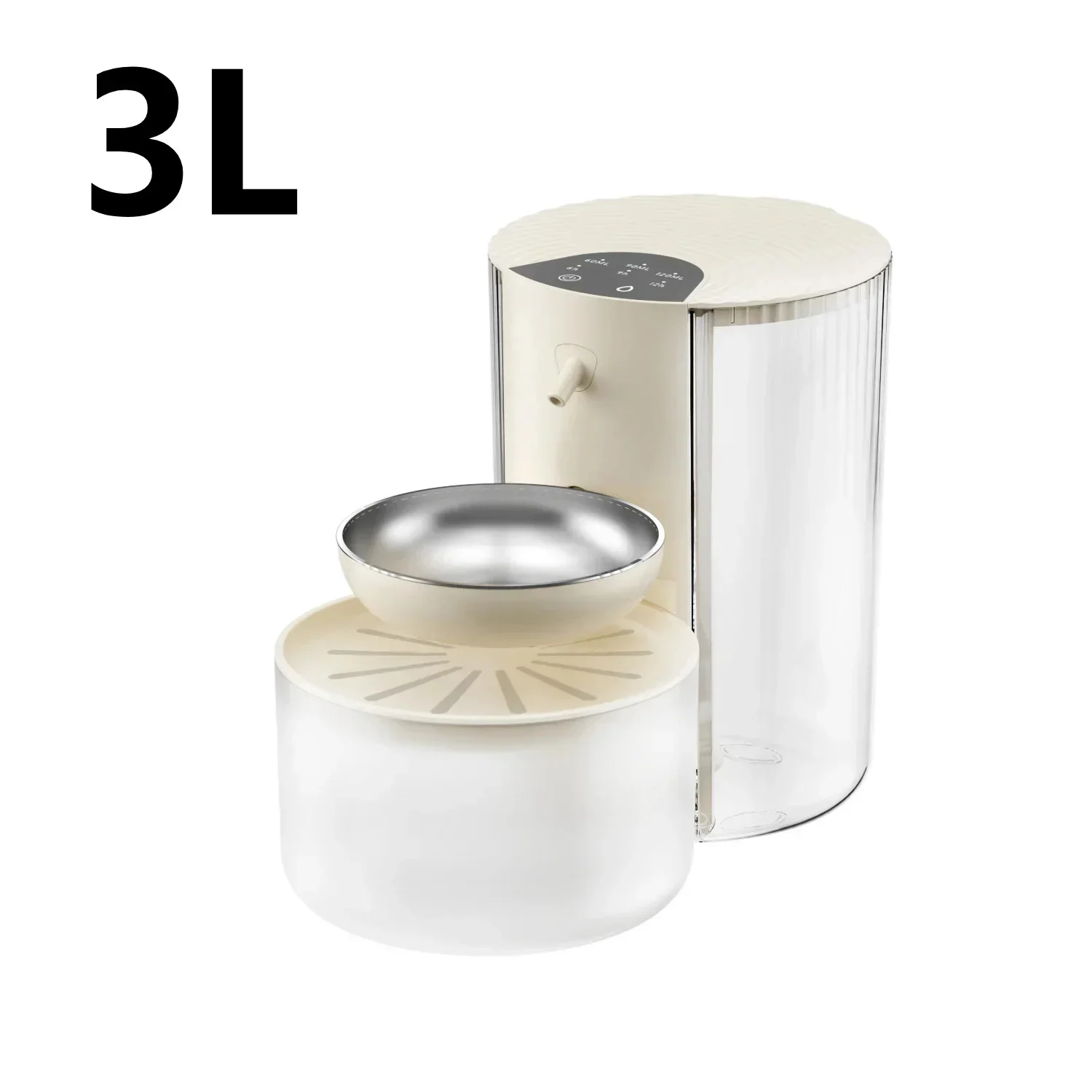 Large Capacity Pet Smart Water Dispenser with Filtration and Waste Separation Pour-Type (3L) 1005010217387105