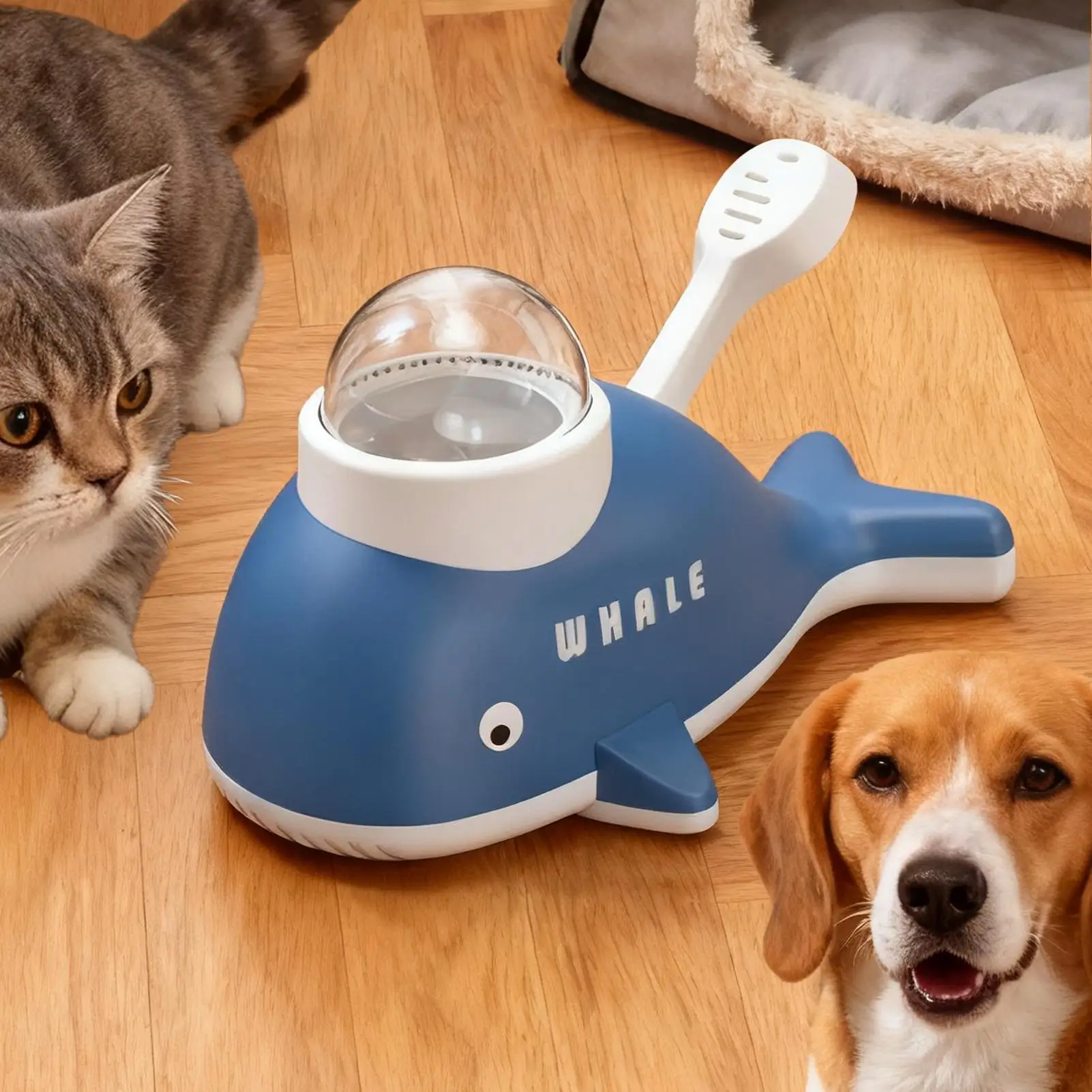 NEW Slow Feeder Dog Toy, Whale Puzzle Treat Dispenser for Mental Enrichment 1005010217781013