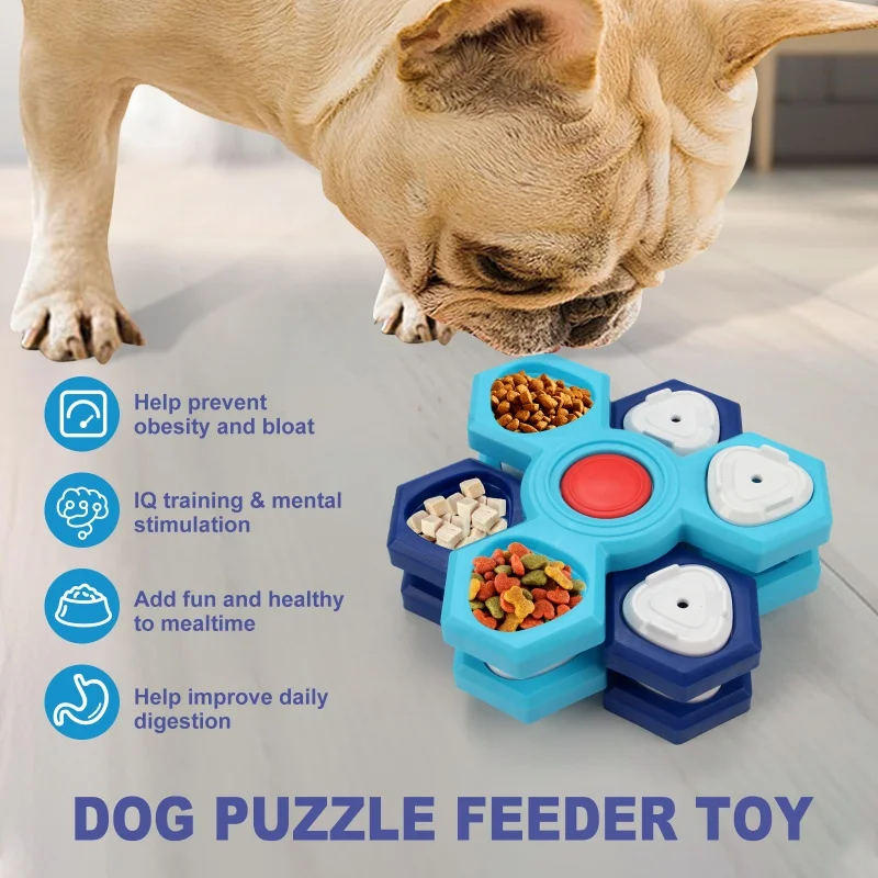 Dog Puzzle Toys Training Boredom Interactive Feeding Slow Food Tray Pet Supplies 1005010223089603