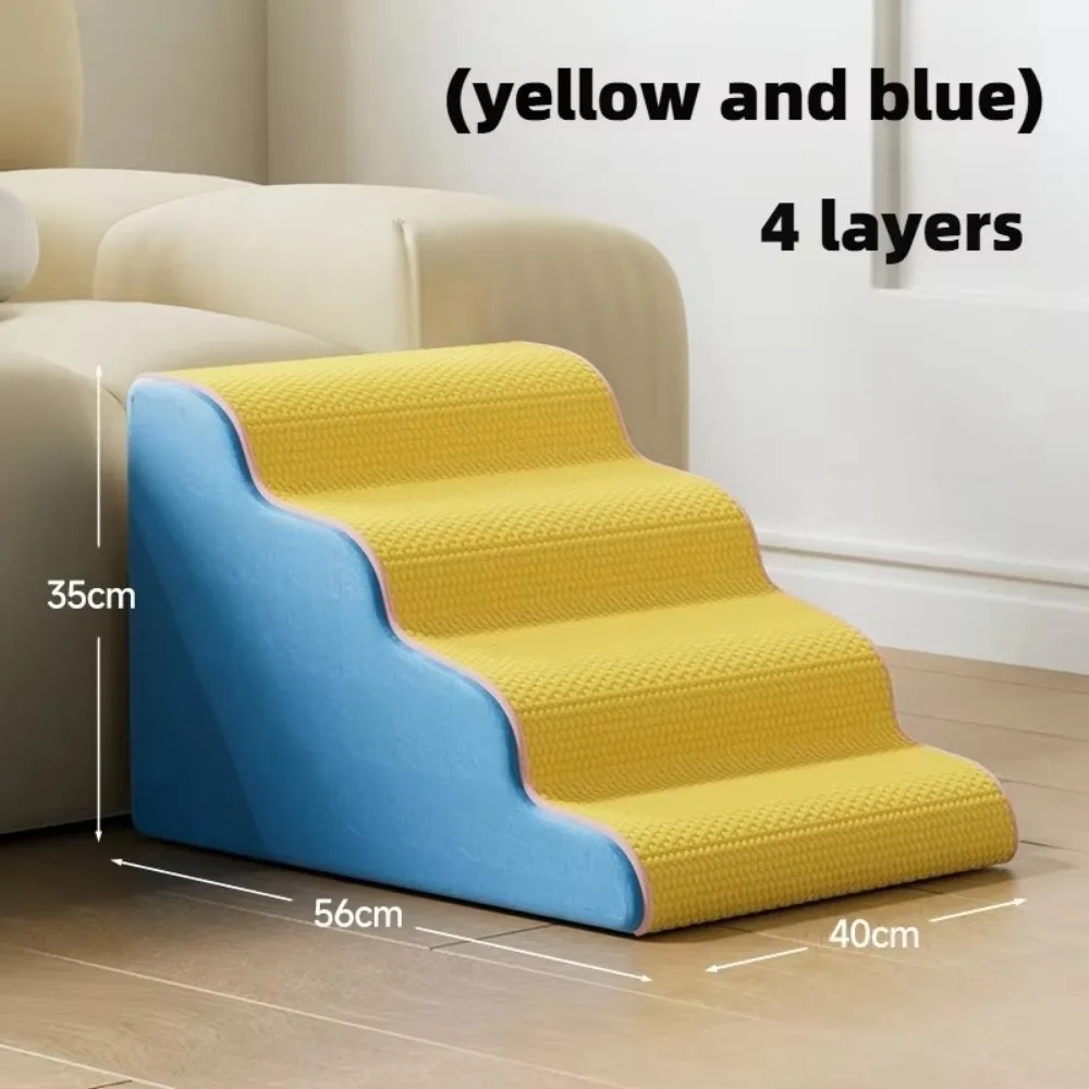 New 3/4 Step Dog Cat Ramp Ladder Non Slip Removable Pet Stair Washable Climbing Slope Sofa Steps 1005010234280734