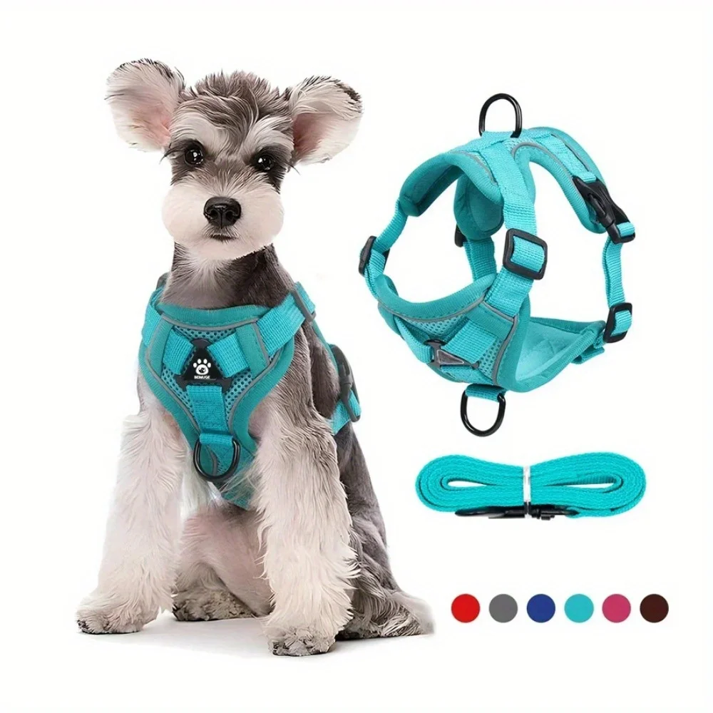 Dog Harness and Leash Set Adjustable Pet Harness Vest Dog Accessories for Small Dogs Reflective Dog 1005010242085624