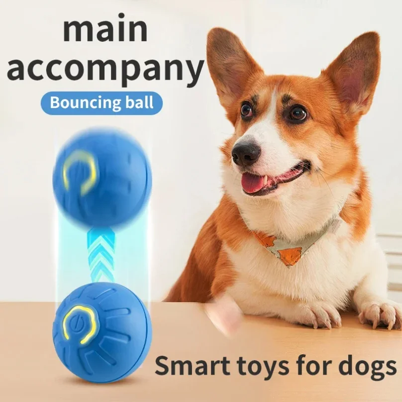 Smart Dog Toy Ball Electronic Interactive Pet Toy Moving Ball USB Automatic Moving Bouncing 1005010246672091