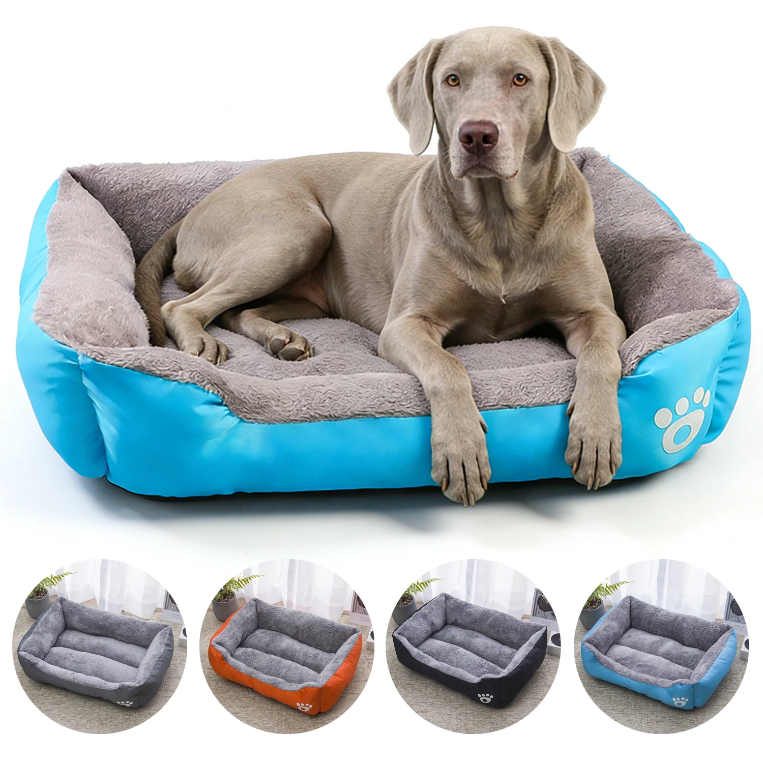 Square Large Dog Bed Soft Cat Sleeping Sofa Winter Warm Basket for Dog Waterproof Dog House 1005010272227816