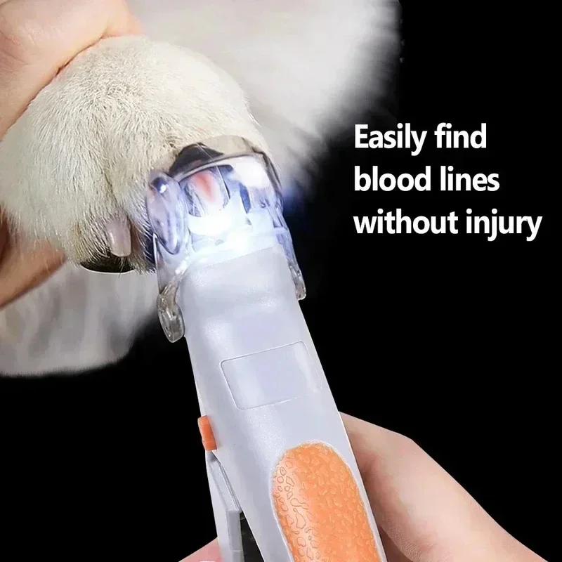 LED Pet Nail Clipper with Safety Guard Professional Cat Dog Nail Trimmer Tool Quick Toe Claw Cutter 1005010291118161