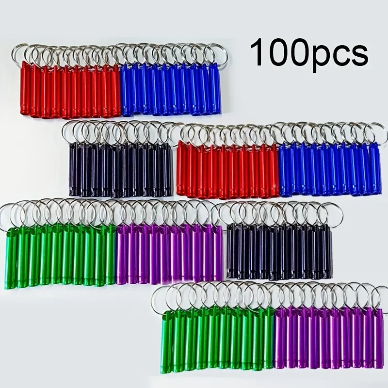 Aluminum Emergency Whistle for Camping Hiking Travel Survival Gear Sports Coaches & Dog (100pcs) 1005010306121027