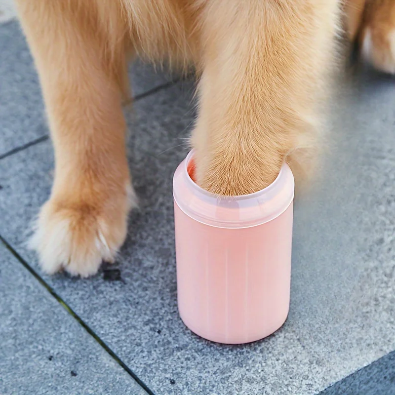 Dog Paw Cleaner Cup Soft Silicone Combs Portable Outdoor Pet Towel Foot Washer Paw Clean Brush 1005010306921708